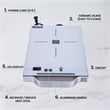 Equator 11inch Portable Single-Burner Induction Cooktop - with Handle in Silver