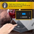 Equator Black Single Bottle Chiller Thermo-Electric Freestanding in Black