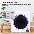 Equator 3.5 cu.ft. 110V Compact Digital Vented Sensor Dryer in White