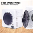 Equator 3.5 cu.ft. 110V Compact Digital Vented Sensor Dryer in White