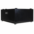 Equator Laundry Pedestal with Drawer in Black