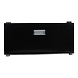 Equator Laundry Pedestal with Drawer in Black