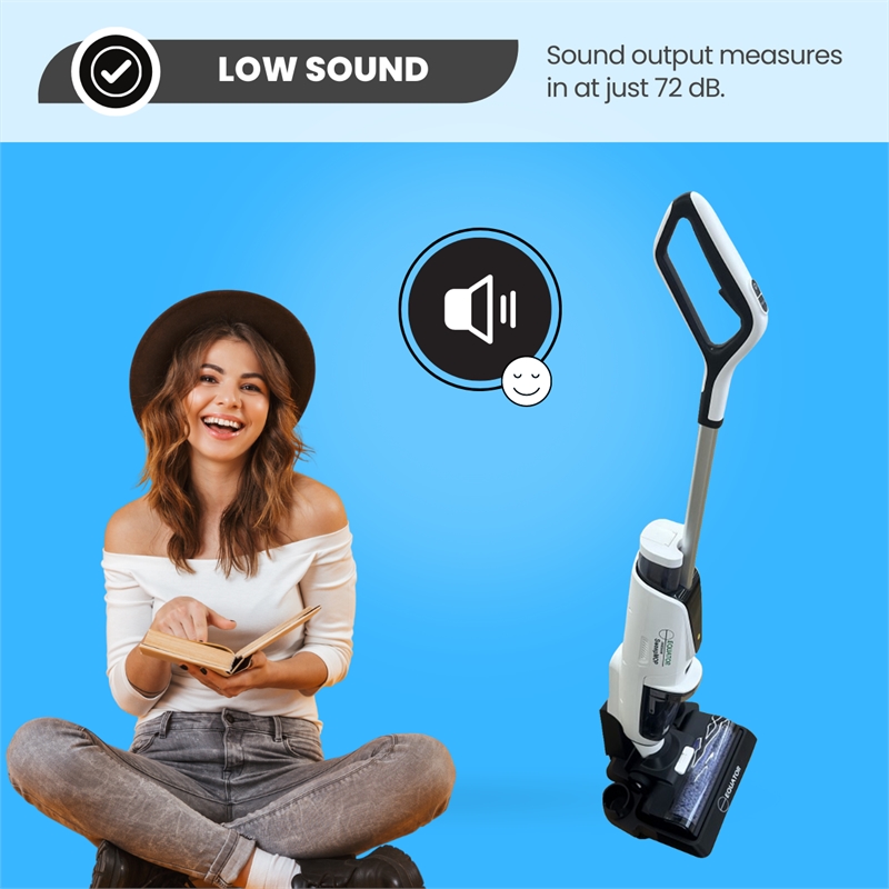 Equator Cordless Self Cleaning Wet / Dry Vacuum Sweep Mop in White