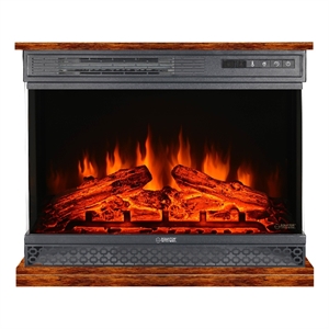 Equator 26&quot Portable Electric 7 color LED Light/Fireplace Walnut Brown w/ Remote