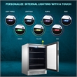Equator 4.6cf Outdoor/Indoor Refrigerator IPX4 SS Builtin/FS 110 cans 6 Bottles