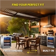 Equator 4.6cf Outdoor/Indoor Refrigerator IPX4 SS Builtin/FS 110 cans 6 Bottles