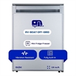 Equator 12V/DC Mini-Fridge Freezer 2.8cf Silver for RV BOAT OFF-GRID