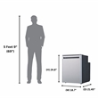 Equator 12V/DC Mini-Fridge Freezer 2.8cf Silver for RV BOAT OFF-GRID
