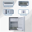 Equator 12V/DC Mini-Fridge Freezer 2.8cf Silver for RV BOAT OFF-GRID