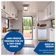 Equator 12V/DC Mini-Fridge Freezer 2.8cf Silver for RV BOAT OFF-GRID