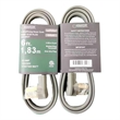Equator 30A 6 ft 3-Prong Dryer Power Cord Grey