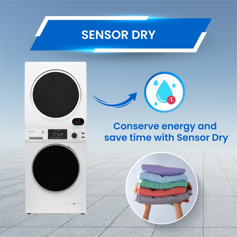 Equator Digital Pet 15 lbs Compact 110V Set Sani Washer+Vented 3.5cf Dryer