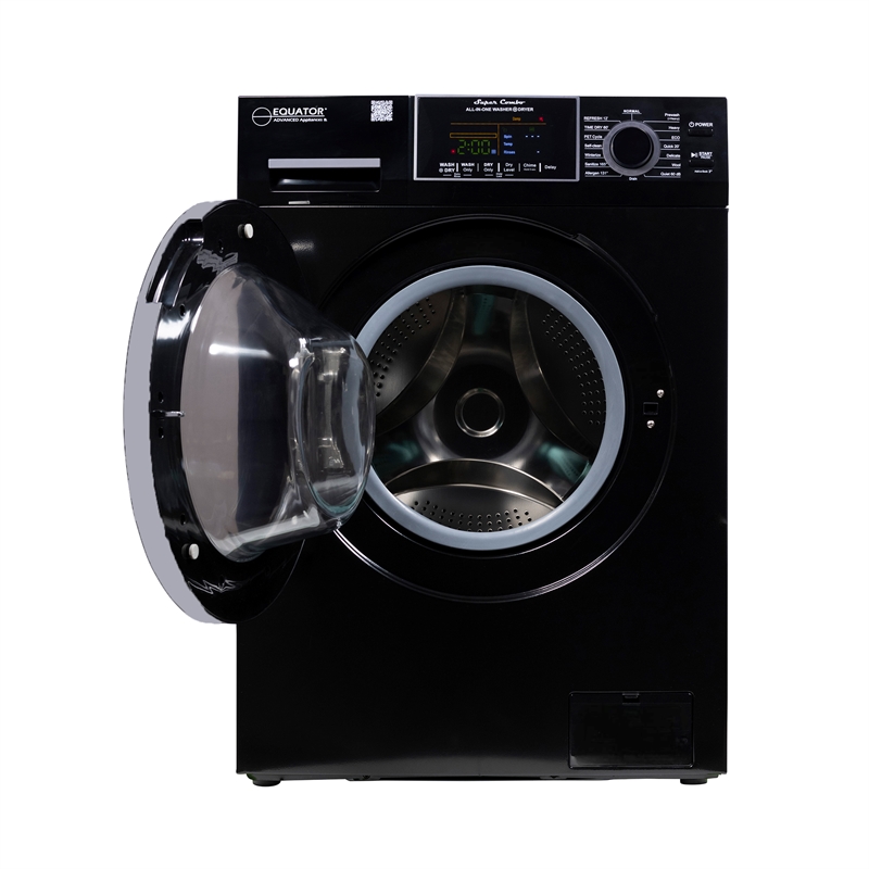 Equator Advanced Appliances 1.62cf Plastic Washer Dryer in Black