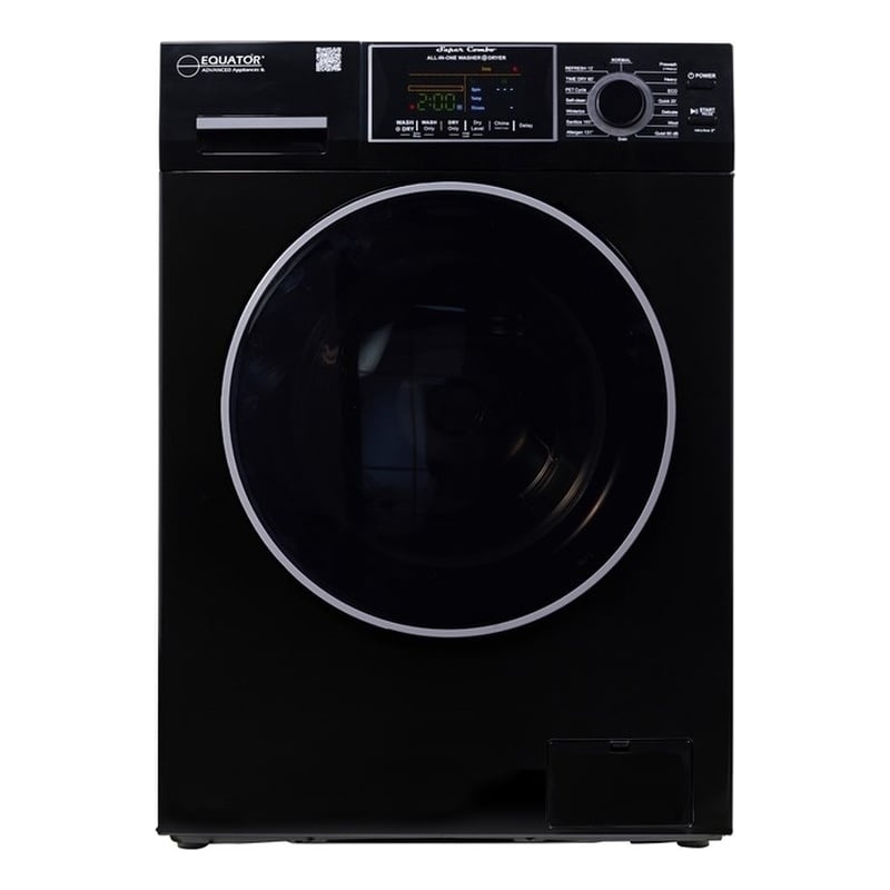 Equator Advanced Appliances 1.62cf Plastic Washer Dryer in Black