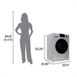 Equator 1.6 cu.ft./15 lbs Silver 110V Front load Washer 15 programs + Pet Cycle