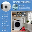 Equator 1.6 cu.ft./15 lbs Silver 110V Front load Washer 15 programs + Pet Cycle