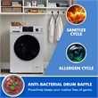 Equator 1.6 cu.ft./15 lbs Silver 110V Front load Washer 15 programs + Pet Cycle