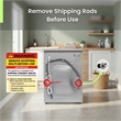 Equator 1.6 cu.ft./15 lbs Silver 110V Front load Washer 15 programs + Pet Cycle