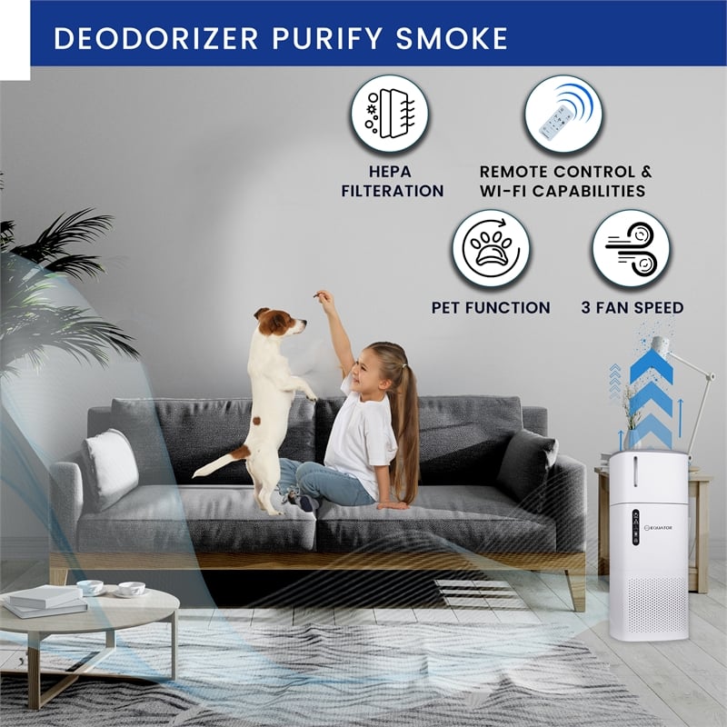 Equator Advanced Appliances Air Purifier + Sterilizer + Humidifier