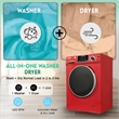 Equator All-in-One Washer Dryer VENTLESS/VENTED PET cycle1.62cf 110V