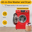Equator All-in-One Washer Dryer VENTLESS/VENTED PET 1.62cf+Portability Kit