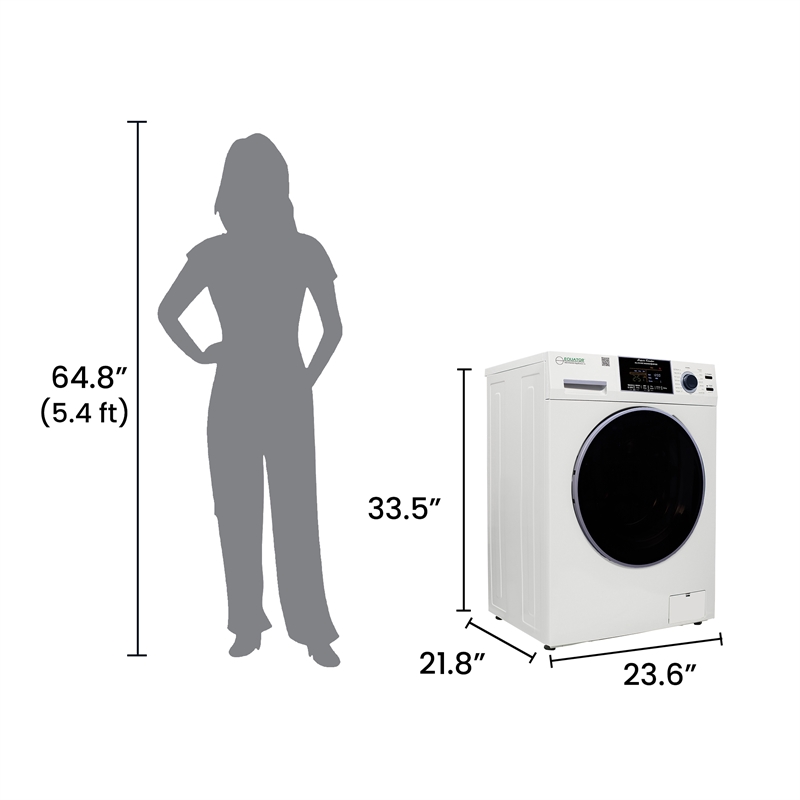 Equator All-in-One Washer Dryer VENTED-DRY  FASTER than Condense 15lb 110V