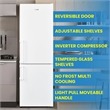 Conserv 12cf No Frost Bottom Freezer Refrigerator Wine Rack GARAGE READY E-Star