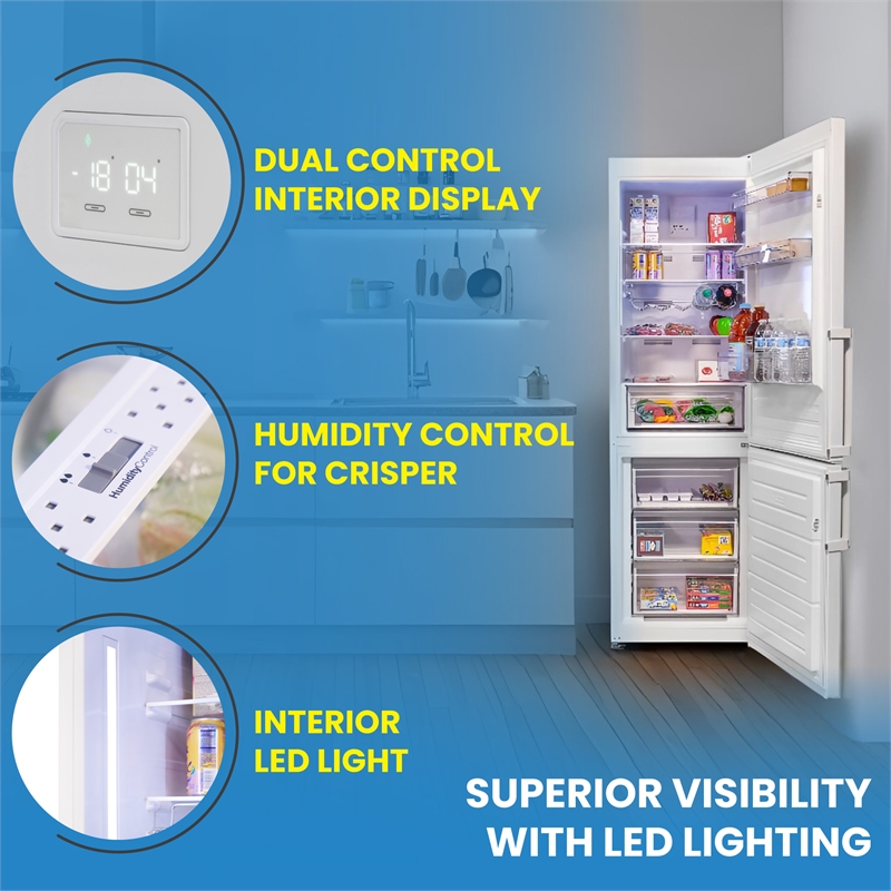 Conserv 12cf No Frost Bottom Freezer Refrigerator Wine Rack GARAGE READY E-Star