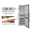 Conserv 12cf No Frost Bottom Freezer Refrigerator Wine Rack GARAGE READY E-Star