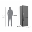 Conserv 12cf No Frost Bottom Freezer Refrigerator Wine Rack GARAGE READY E-Star
