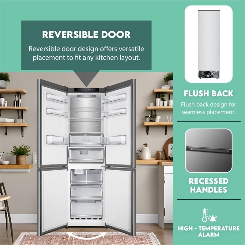 Bottom Mount Refrigerator-Freezer w/ICE MAKER Frost Free Reversible 110V - EStar