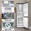 Bottom Mount Refrigerator-Freezer w/ICE MAKER Frost Free Reversible 110V - EStar