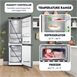 Bottom Mount Refrigerator-Freezer w/ICE MAKER Frost Free Reversible 110V - EStar
