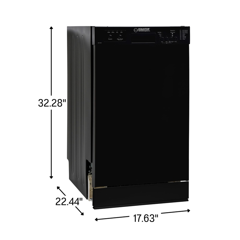 Equator 18 in Dishwasher 10 place QUIET 110V E-Star ADA+3/4 HP Garbage Disposer