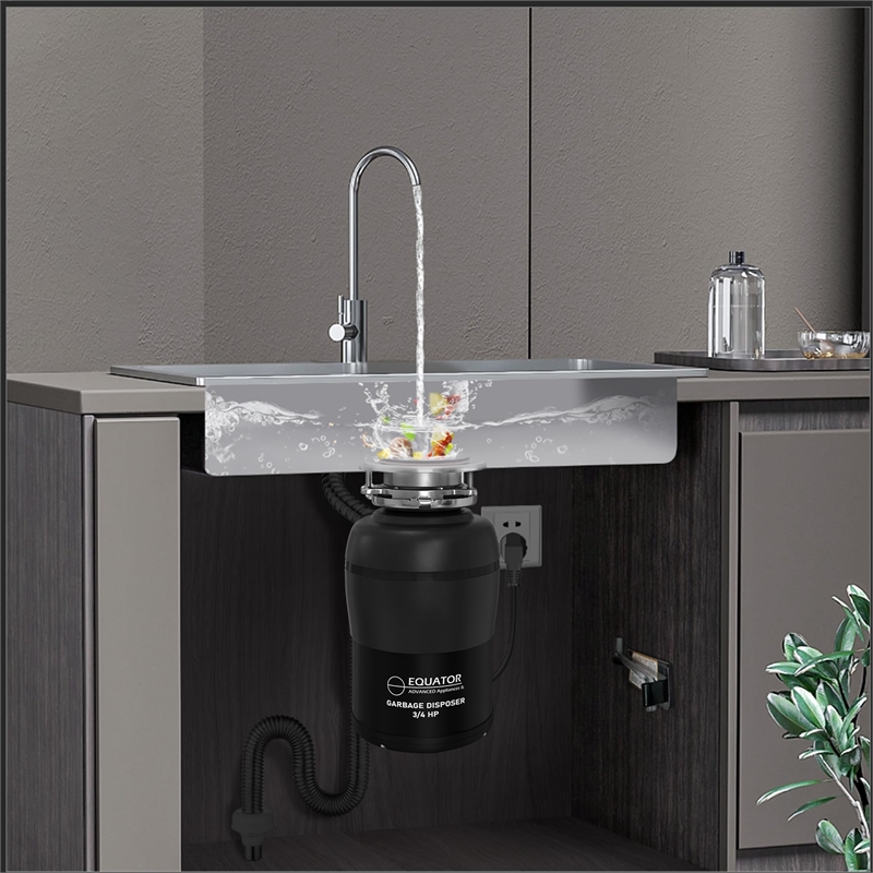 Equator 24 in Dishwasher 15 place QUIET 110V E-Star ADA+3/4 HP Garbage Disposer
