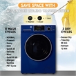 Equator CONVERTIBLE Washer-Dryer 18lb/1.9cf SANITIZE ALLERGEN Cycle 1400RPM