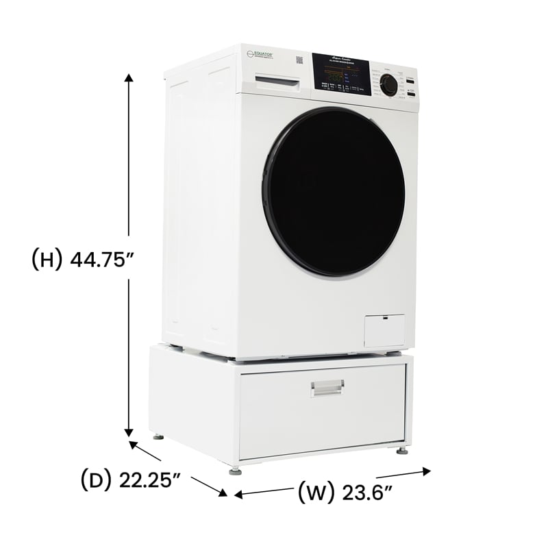 All-in-One Washer Dryer VENTED-DRY FASTER than Condense 15lb 110V + Pedestal