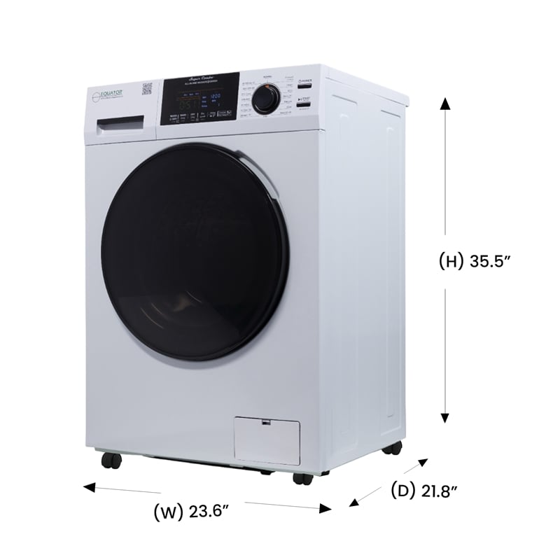 Equator All-in-One Washer Dryer VENTLESS/VENTED PET 1.62cf/15lbs+Portability Kit