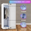 Equator Steam Dryer Closet REDUCE WRINKLES Sanitize Deodorize Refresh Slim110V
