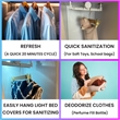 Equator Steam Dryer Closet REDUCE WRINKLES Sanitize Deodorize Refresh Slim110V