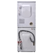 MARINE ANTI CORROSION Stackable Compact Washer 1.6cf+Sensor Dryer 3.1cf 110V