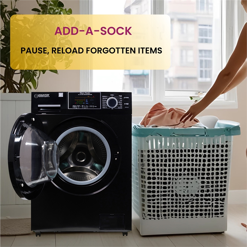 Equator All-in-One Washer Dryer VENTLESS/VENTED PET 1.62cf/15lbs+Portability Kit