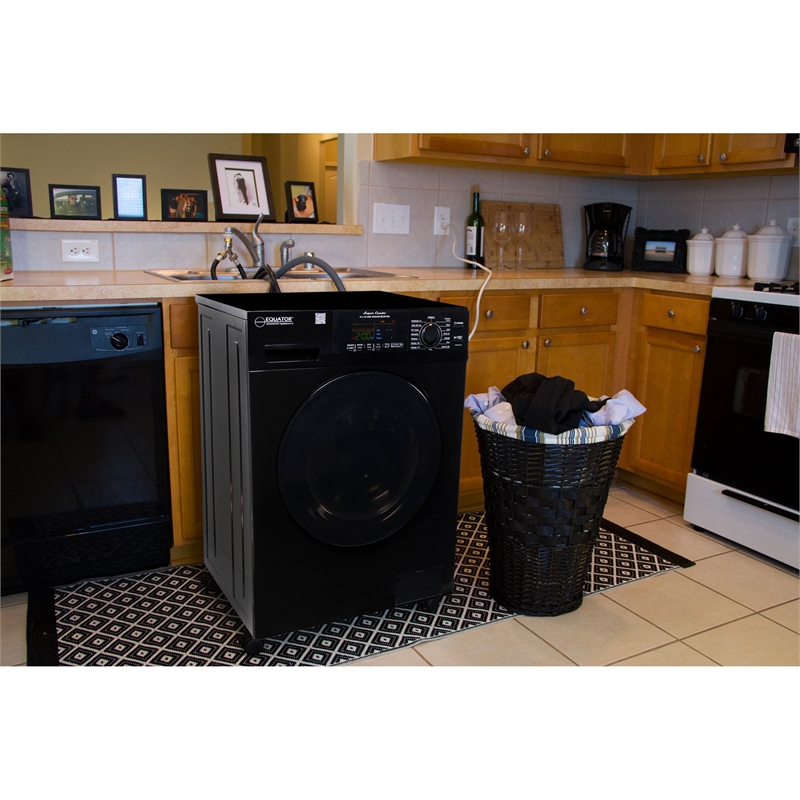 Equator All-in-One Washer Dryer VENTLESS/VENTED PET 1.62cf/15lbs+Portability Kit
