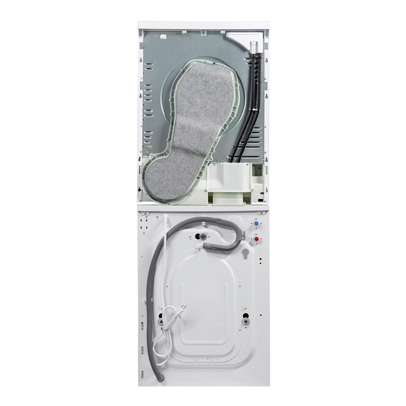 Equator STACKABLE 18 lbs Washer 1.9cf 110V+HEAT PUMP Dryer 3.7cf 110V Stack Kit