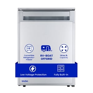 Equator Compact RV-Marine-Offgrid Refrigerator-Freezer 1.6cf 12V 110V