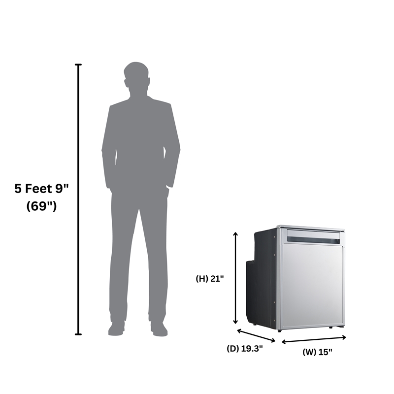 Equator Compact RV-Marine-Offgrid Refrigerator-Freezer 1.6cf 12V 110V