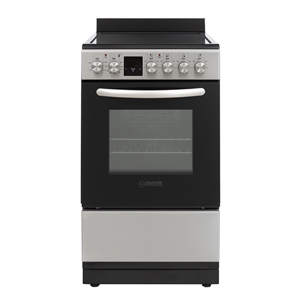 Equator 20&quot Electric Cooking Range 4 Ceramic Burner CONVECTION OVEN+AIR FRYER SS