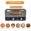 Equator 0.5 Cu.Ft. Indoor/Outdoor Pizza Oven Cooks 12-Inch Pizzas