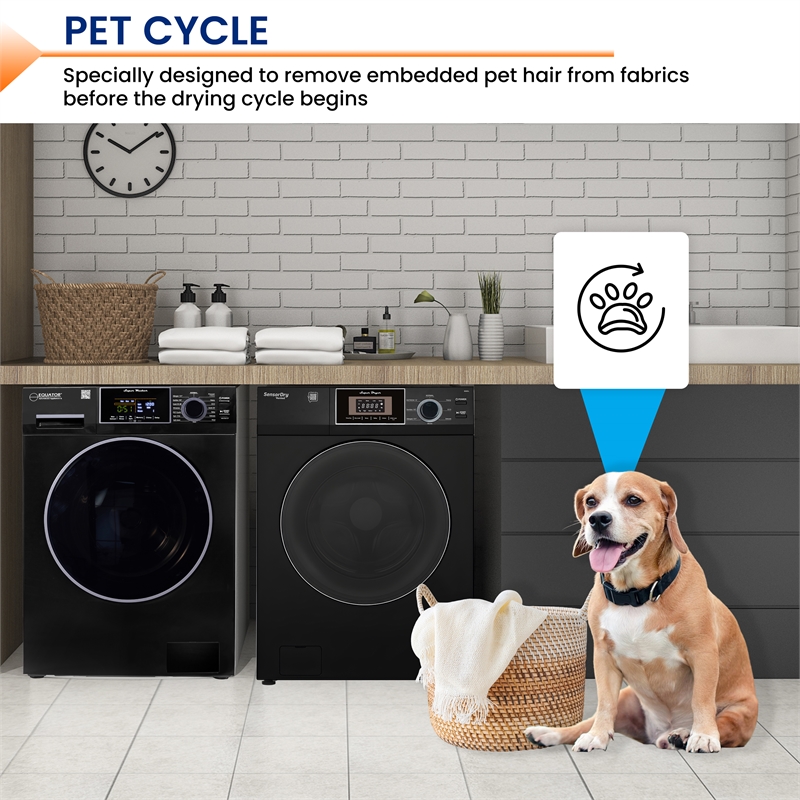Equator Laundry 110V 15 Lb EW826 Washer 1.62cf+13Lb ED866 DL Vented Dryer 3.1cf