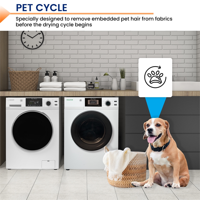 Equator Laundry 110V 15 Lb EW826 Washer 1.62cf+13Lb ED866 DL Vented Dryer 3.1cf